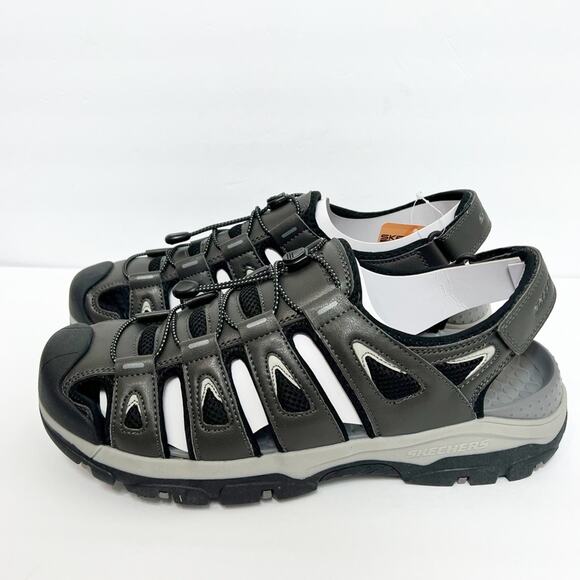 Skechers Relaxed Fit Men Grey Outseen Shoes Brand New main image 6